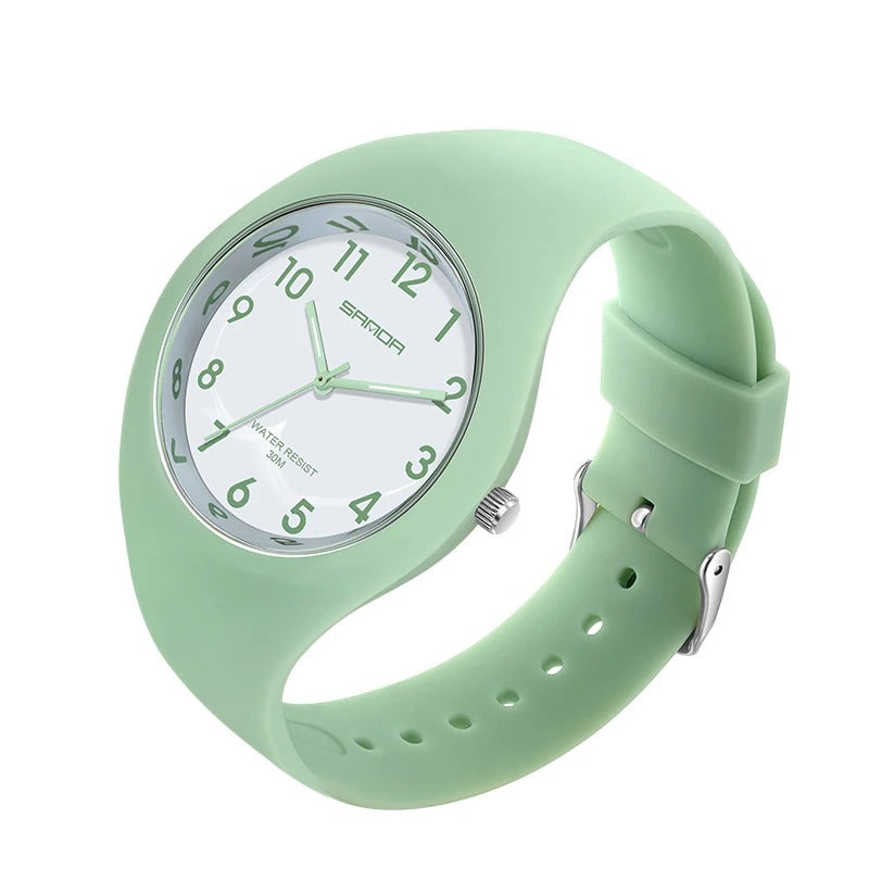 Chic and Vibrant Candy-Color Minimalist Quartz Watch