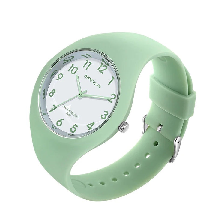 Chic and Vibrant Candy-Color Minimalist Quartz Watch