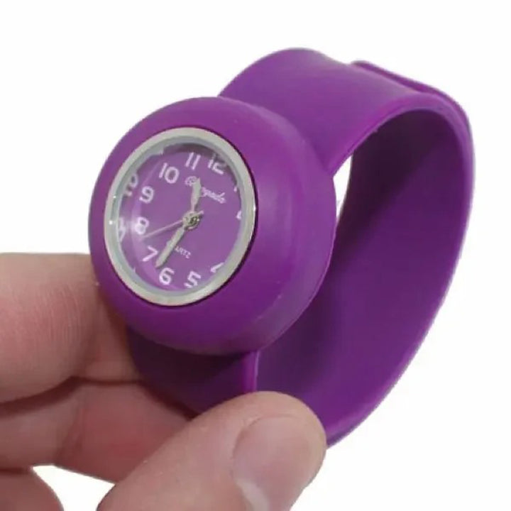 Bright and Fun Colorful Slap-Style Kid's Quartz Watches