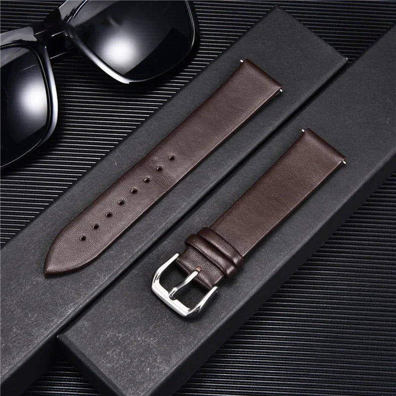 Ultra-thin Genuine Leather Replacement Watchband Upgrade