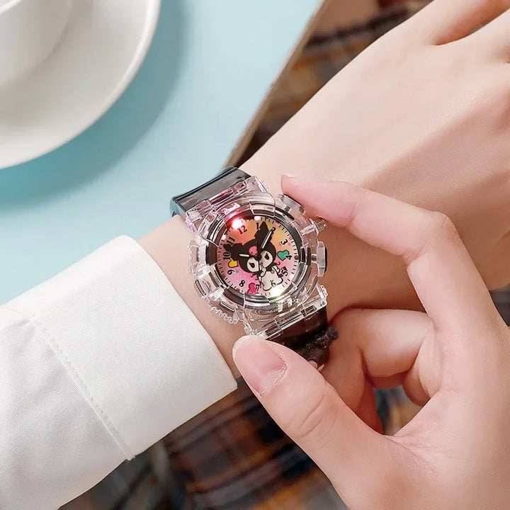 Kid-Friendly Cartoon LED Watch with Multiple Bright Display Colors