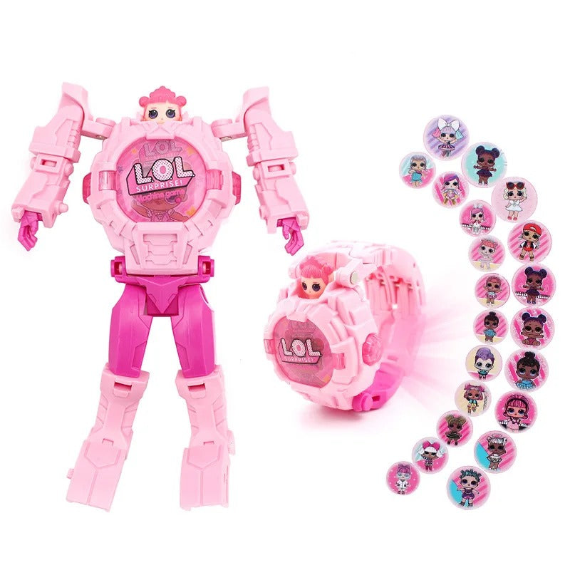 Transformer-Inspired Robot Design Digital Watches for Kids
