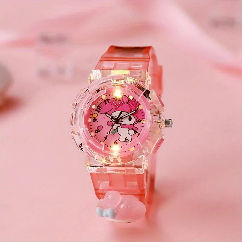 Kid-Friendly Cartoon LED Watch with Multiple Bright Display Colors