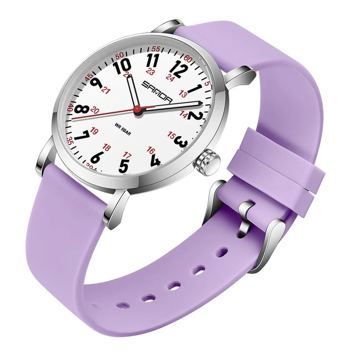 Women's Thin and Light Silicone Band Luminous Quartz Watch