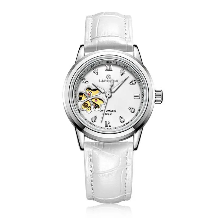 Women's Four-leaf Clover Decorated Automatic Mechanical Wristwatches