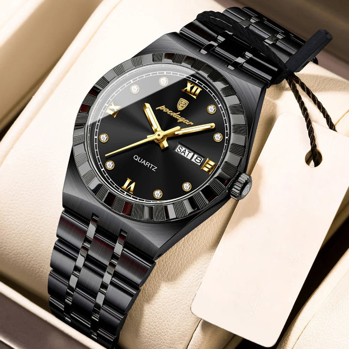 Women's Timeless Elegance Two-tone Design Stainless Steel Quartz Watch