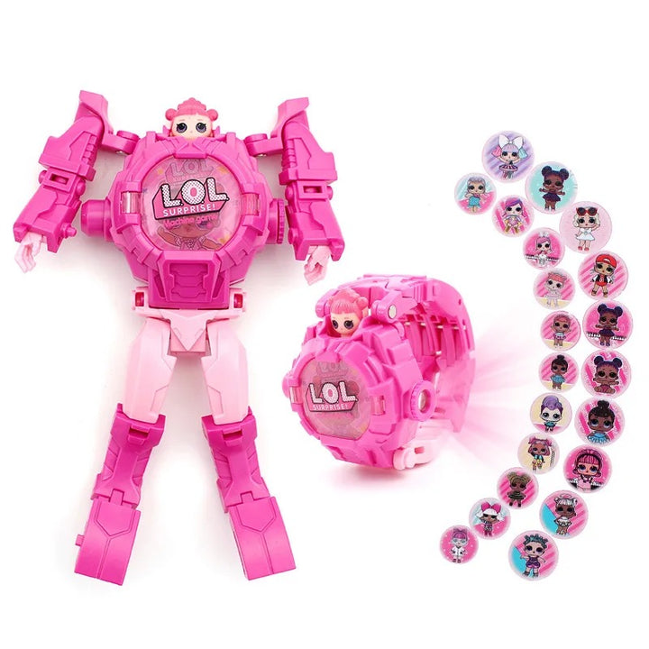 Transformer-Inspired Robot Design Digital Watches for Kids