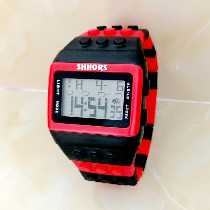 Fun and Bright Building Blocks Digital Fashion Watch