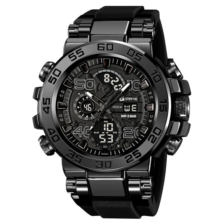 Sports and Fashion Digital-Analog Dual Movement Men's Watch