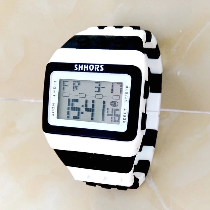 Fun and Bright Building Blocks Digital Fashion Watch