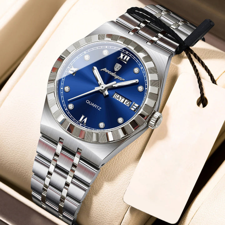 Women's Timeless Elegance Two-tone Design Stainless Steel Quartz Watch