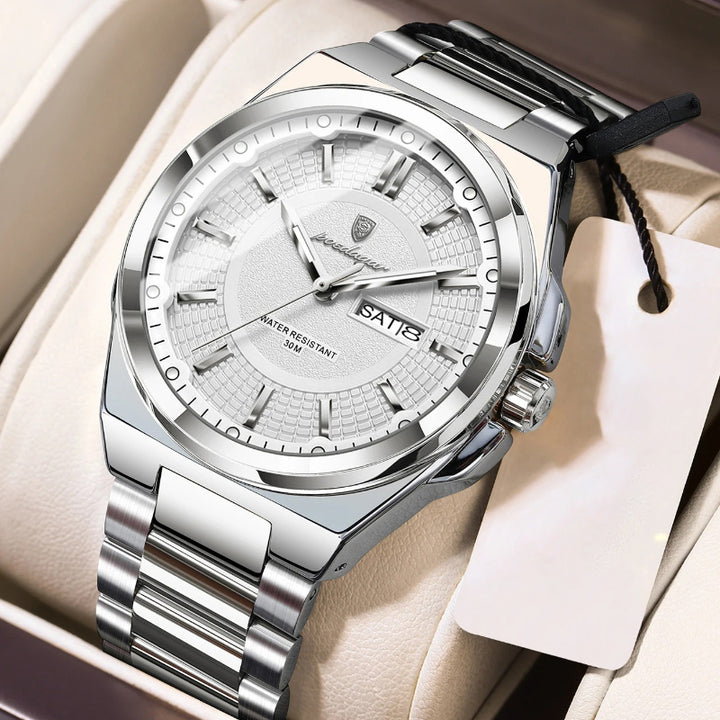 Classic Visual Trend Luminous Stainless Steel Men's Quartz Watch