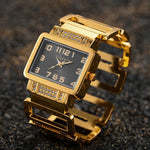 Exquisite Fashion Rectangle Dial Bracelet Quartz Watch for Women