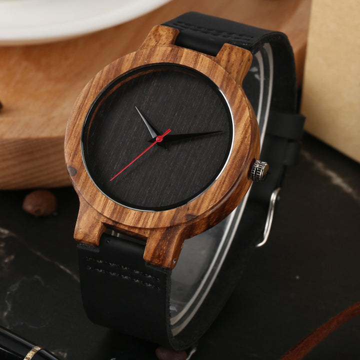 Casual Minimalist Unisex Wooden Quartz Watches