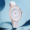 Oval-Shaped Dial Minimalist Quartz Watch for Women