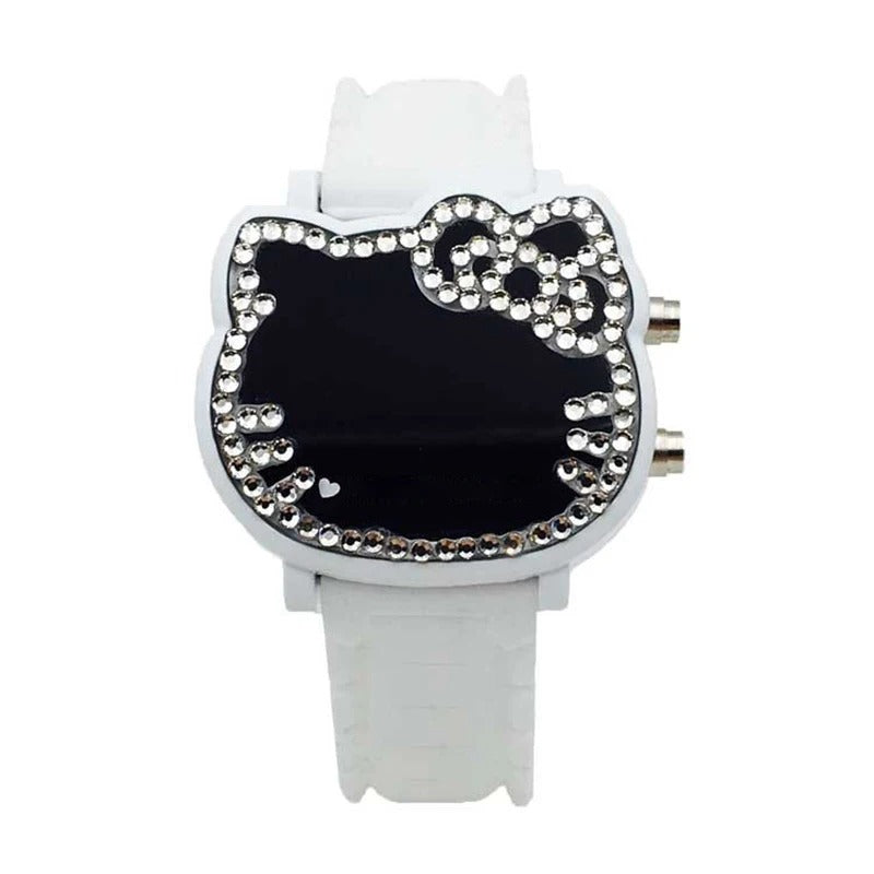 Women's Purrfect Cat Shape Digital Electronic Watches