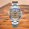 Men's Stainless Steel Desert Pattern Dial Business Quartz Watch