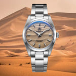 Men's Stainless Steel Desert Pattern Dial Business Quartz Watch