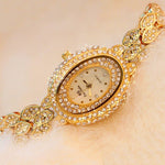 Regal Rhinestone Studded Quartz Watches for Women
