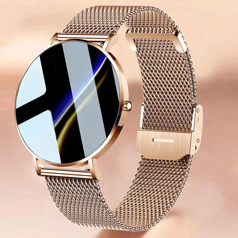 Minimalist Ultra-thin Mesh Band Smart Watch for Women