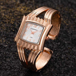 Square Dial Bangle Bracelet Style Quartz Watch