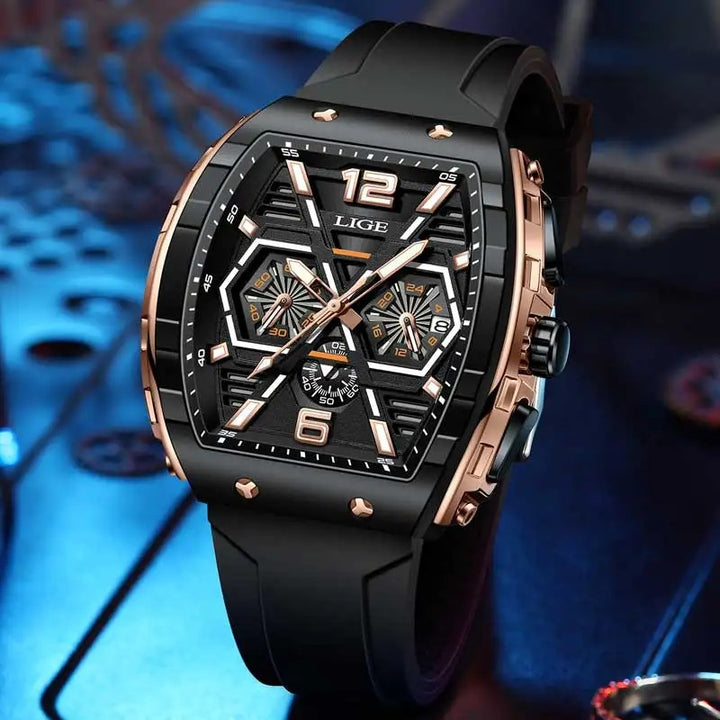 Effortlessly Cool Luminous Silicone Strap Men's Quartz Watch