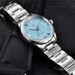 Men's Stainless Steel Sapphire Crystal Quartz Watch