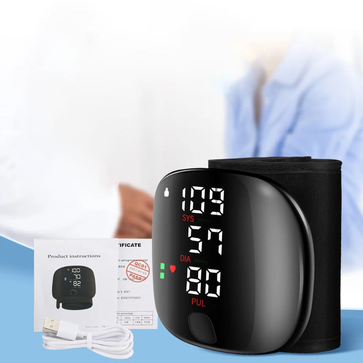 Touch Screen Digital Wrist Blood Pressure Monitor with Voice Function