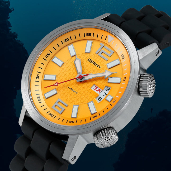 Luminous Water-resistant Mechanical Diver Watch