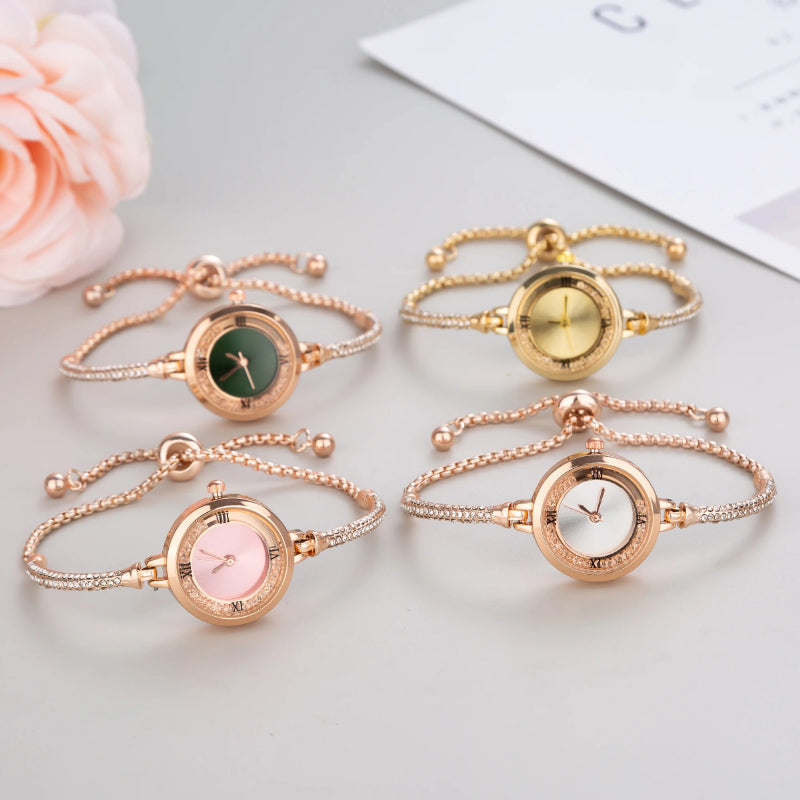 Delicate Small Dial Quartz Watch Bracelet