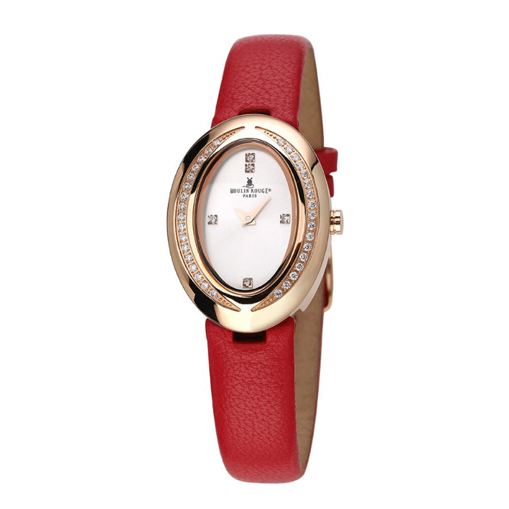 Rich and Elegant Oval Dial Luxury Watch for Women