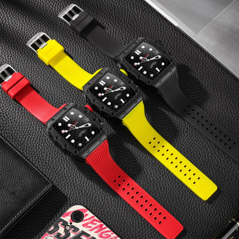 Shock-Proof Watch Band and Protective Silicone Case for Apple Watches