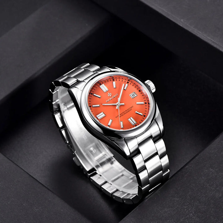 Powerful Luminous Display Stainless Steel Quartz Watch