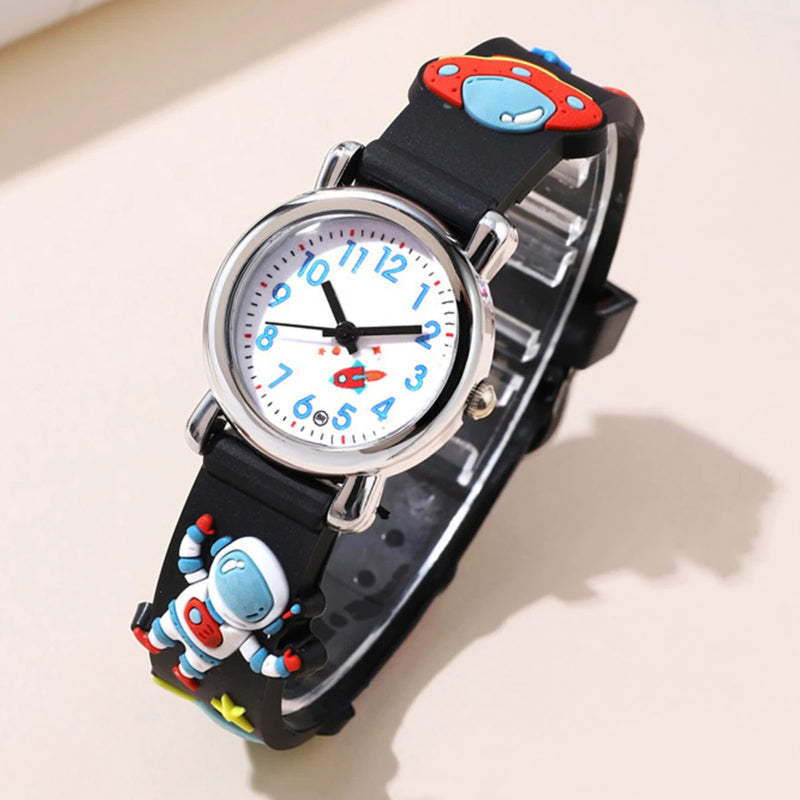 Trendy and Casual Astronaut Pattern Children's Watch