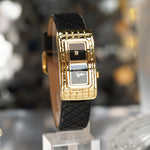 Unique Luxurious Watch with Single Rhinestone Accent Watch