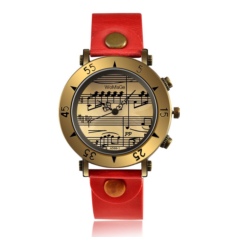 Vintage Style Musical Notes Casual Quartz Watches