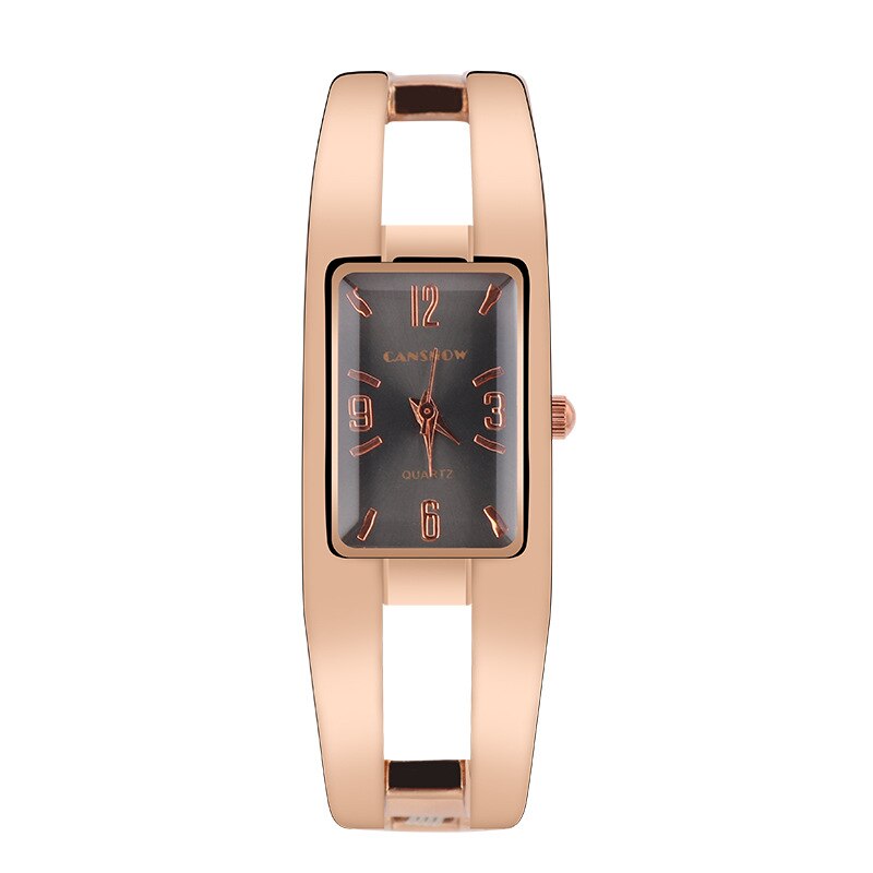 Mini Square Dial Bangle Bracelet Style Quartz Watch