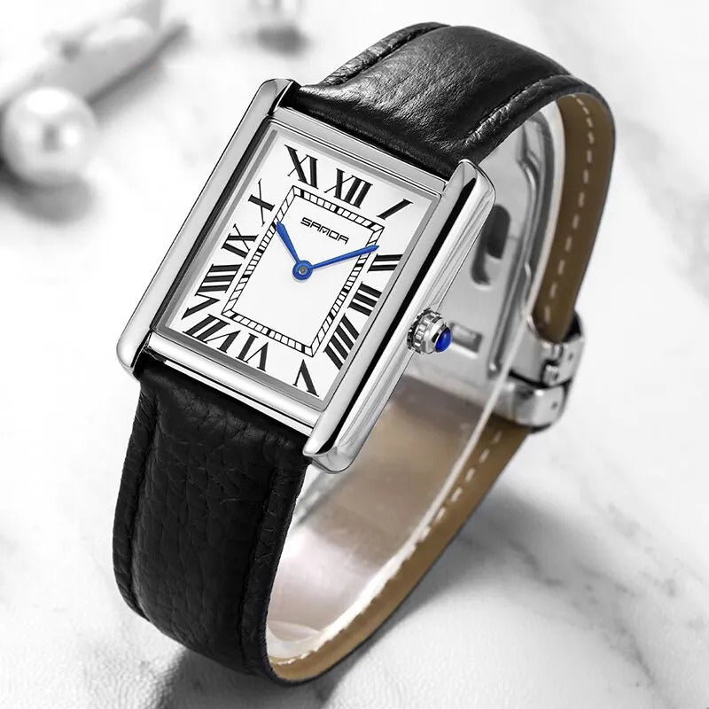 Love and Elegance Roman Numerals Dial Couple Watch