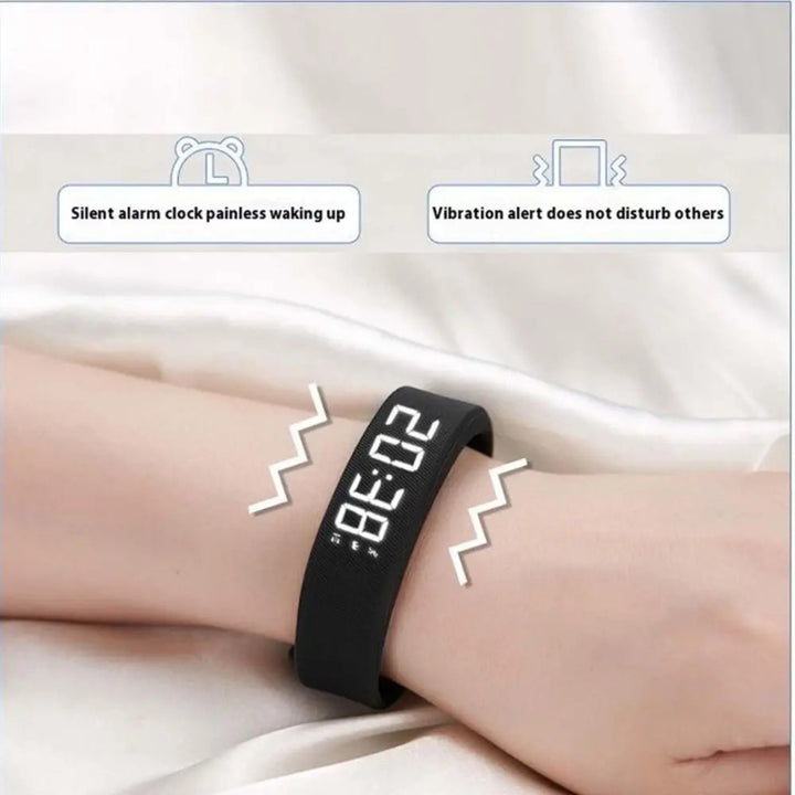 Adjustable Snooze-proof Alarm Digital LED Silicone Bracelet Watch