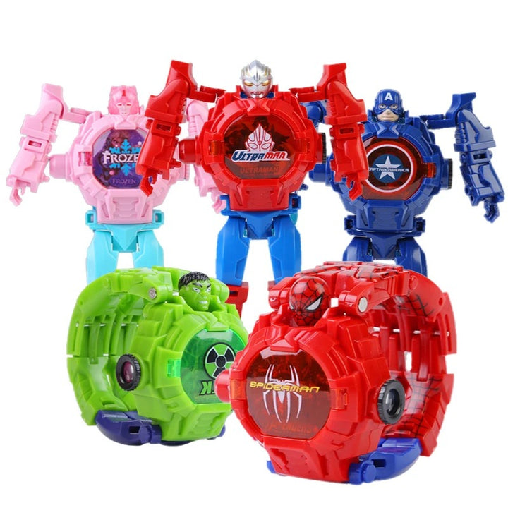 Transformer-Inspired Robot Design Digital Watches for Kids