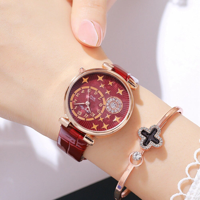 Top hand outlet watch