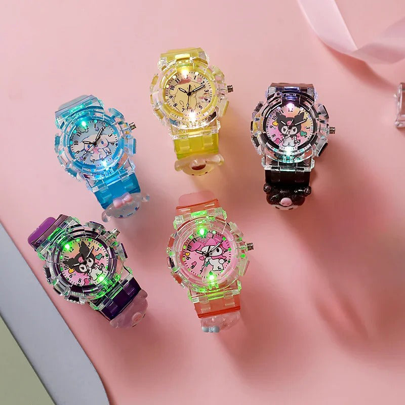 Kid-Friendly Cartoon LED Watch with Multiple Bright Display Colors