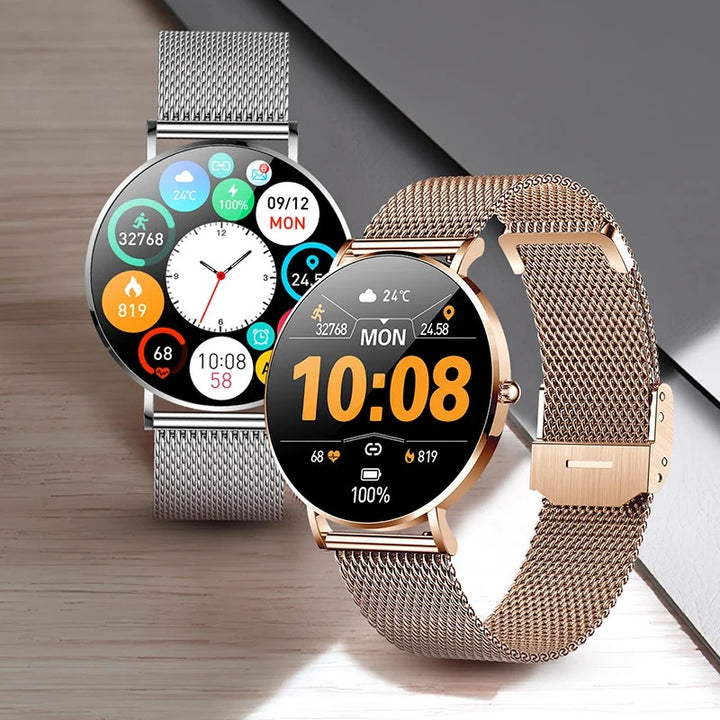 Minimalist Ultra-thin Mesh Band Smart Watch for Women