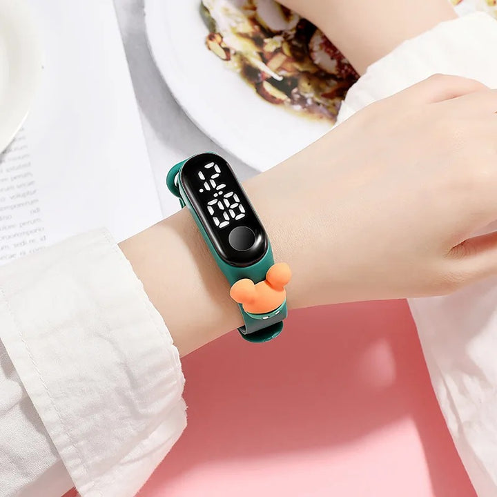 Fun and Easy-to-Read Children's LED Display Wristwatch