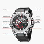 Water-resistant Multi-functional Military Watch for Men
