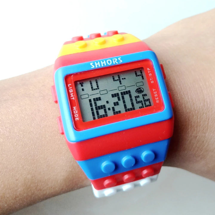 Fun and Bright Building Blocks Digital Fashion Watch