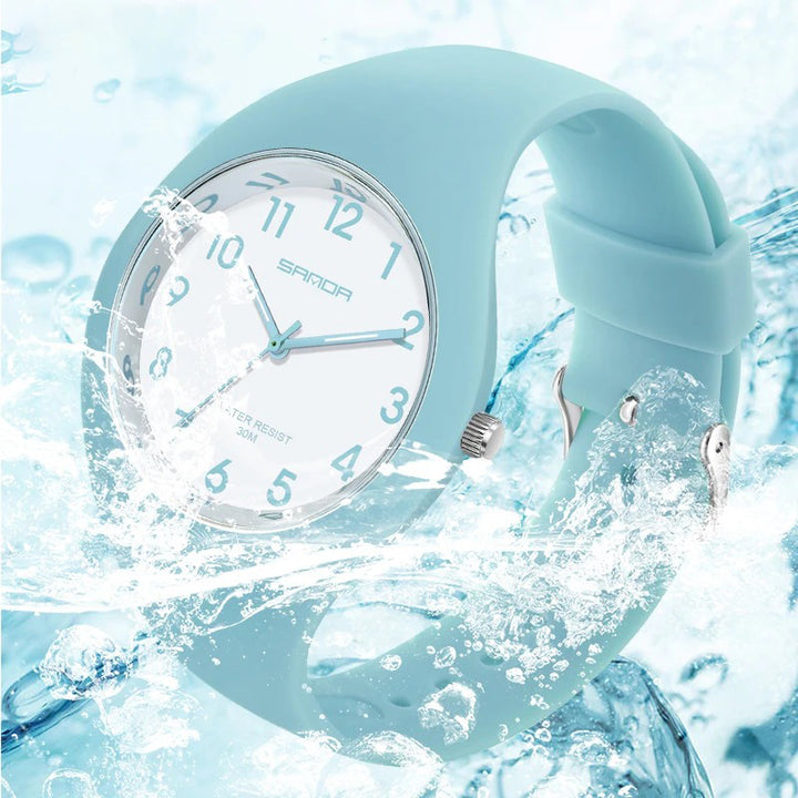 Chic and Vibrant Candy-Color Minimalist Quartz Watch