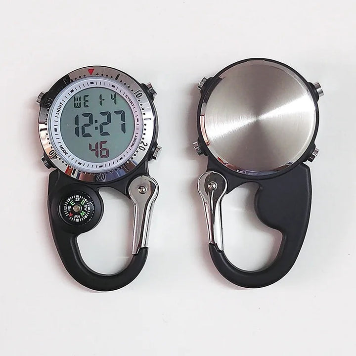 Multi-Functional Digital Carabiner Watch for Outdoor Adventures