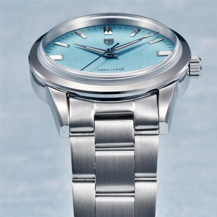 Men's Stainless Steel Sapphire Crystal Quartz Watch