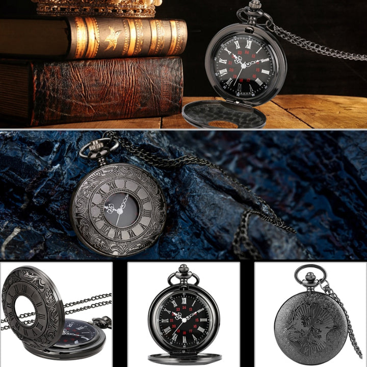 Hollow Case Vintage Quartz Pocketwatch